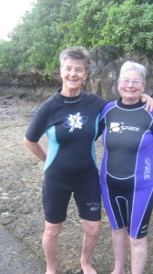 Tanya and Charmaine go snorkelling