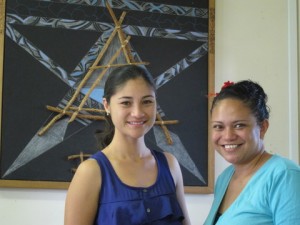 Vanessa and Moka in Tourism Office