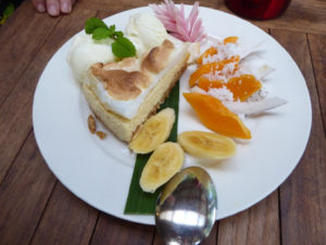 Cheese cake at Hidden Spirit Cafe rarotonga