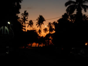 Sunset from Vaima Restaurant, Rarotonga