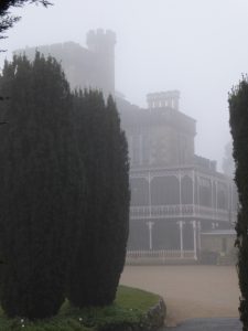 Larnach Castle through the mist