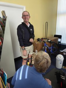 Alastair is the Chemist in Roxburgh village and helped us fix the tyre