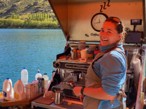 coffee on Lake Dunstan Trail